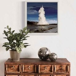 Alternative view of Geysir veggmynd á striga