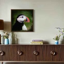 Alternative view of Lundi veggmynd á striga