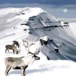 Rúdolf veggmynd á striga